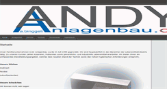 Desktop Screenshot of andy-anlagenbau.ch